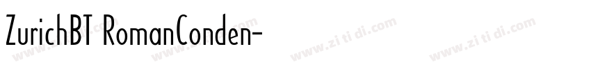 ZurichBT RomanConden字体转换
